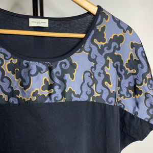 Dries Van Noten Black T Shirt With Chest Design